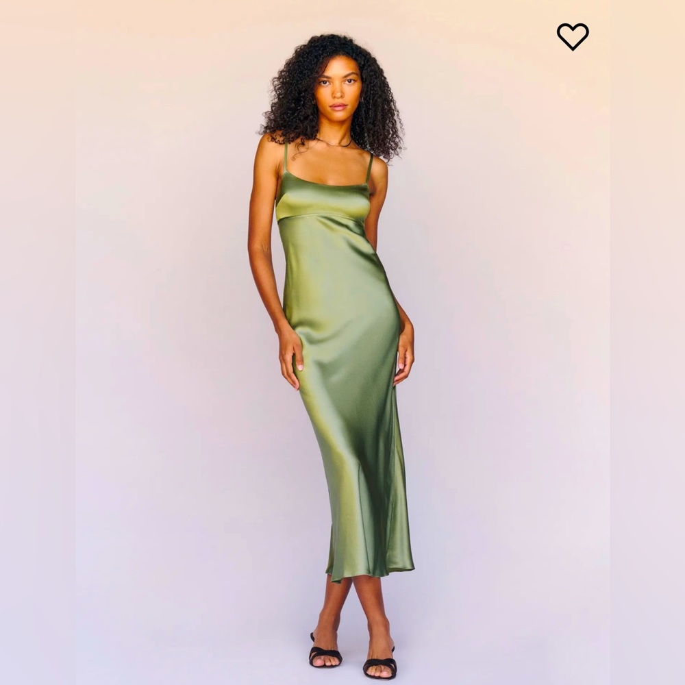 Reformation Kailyn Silk Dress 8